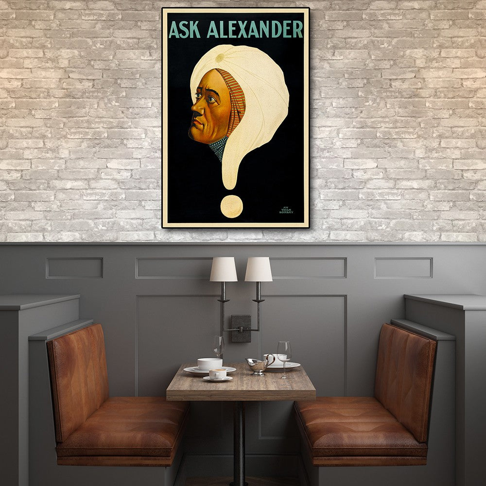 36" X 54" Vintage C1920S Alexander Vintage Magic Wall Art - Minihomy