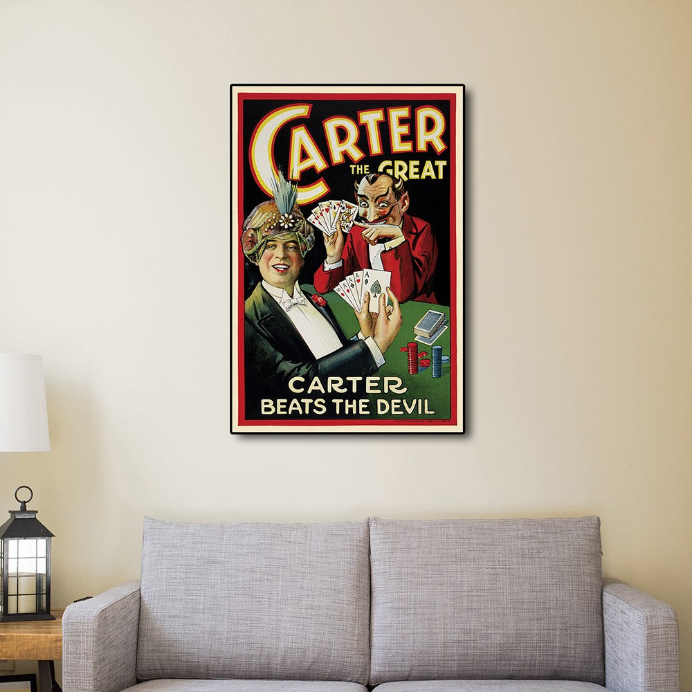 36" X 54" Vintage 1922 Carter Vintage Magic Poster Wall Art - Minihomy