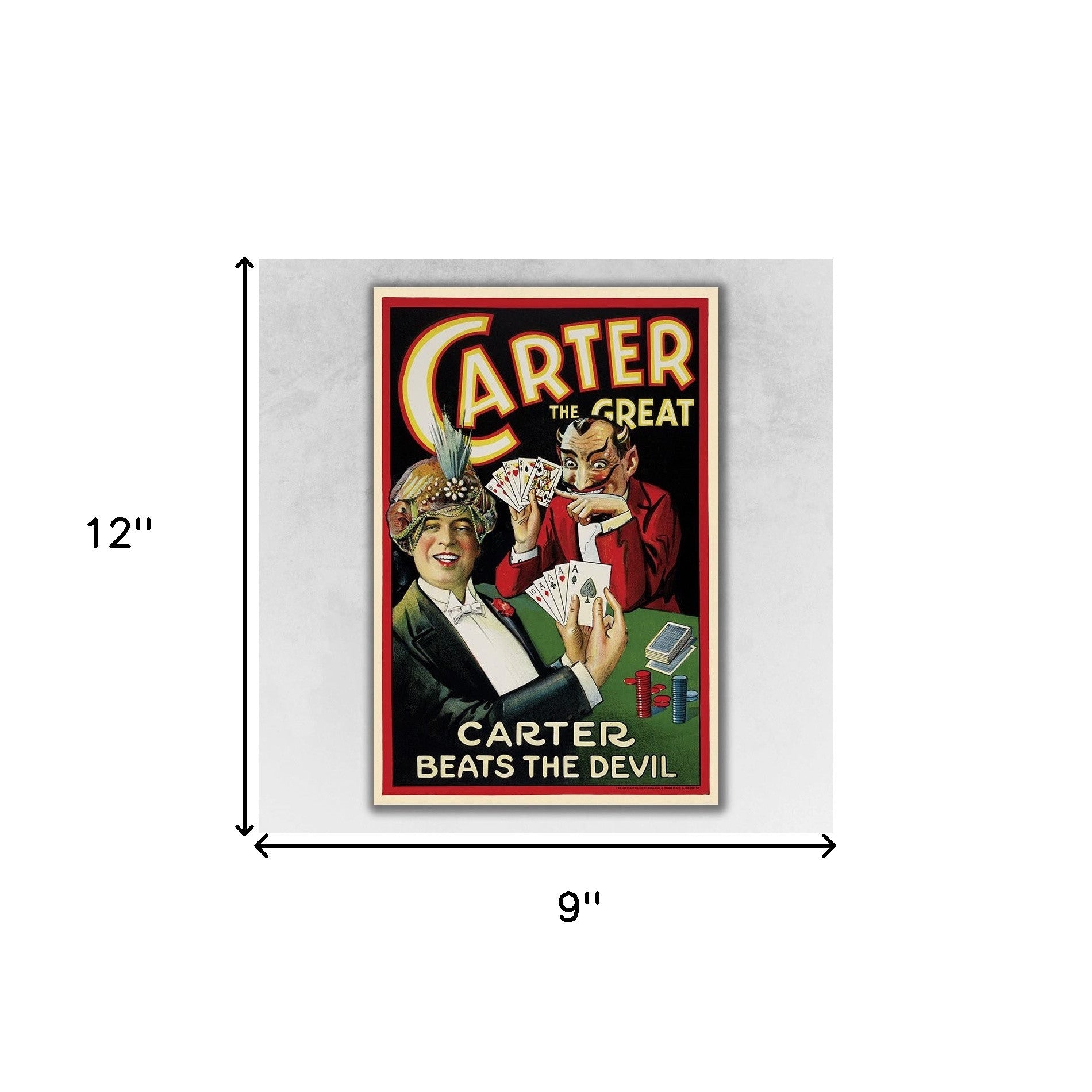 36" X 54" Vintage 1922 Carter Vintage Magic Poster Wall Art - Minihomy