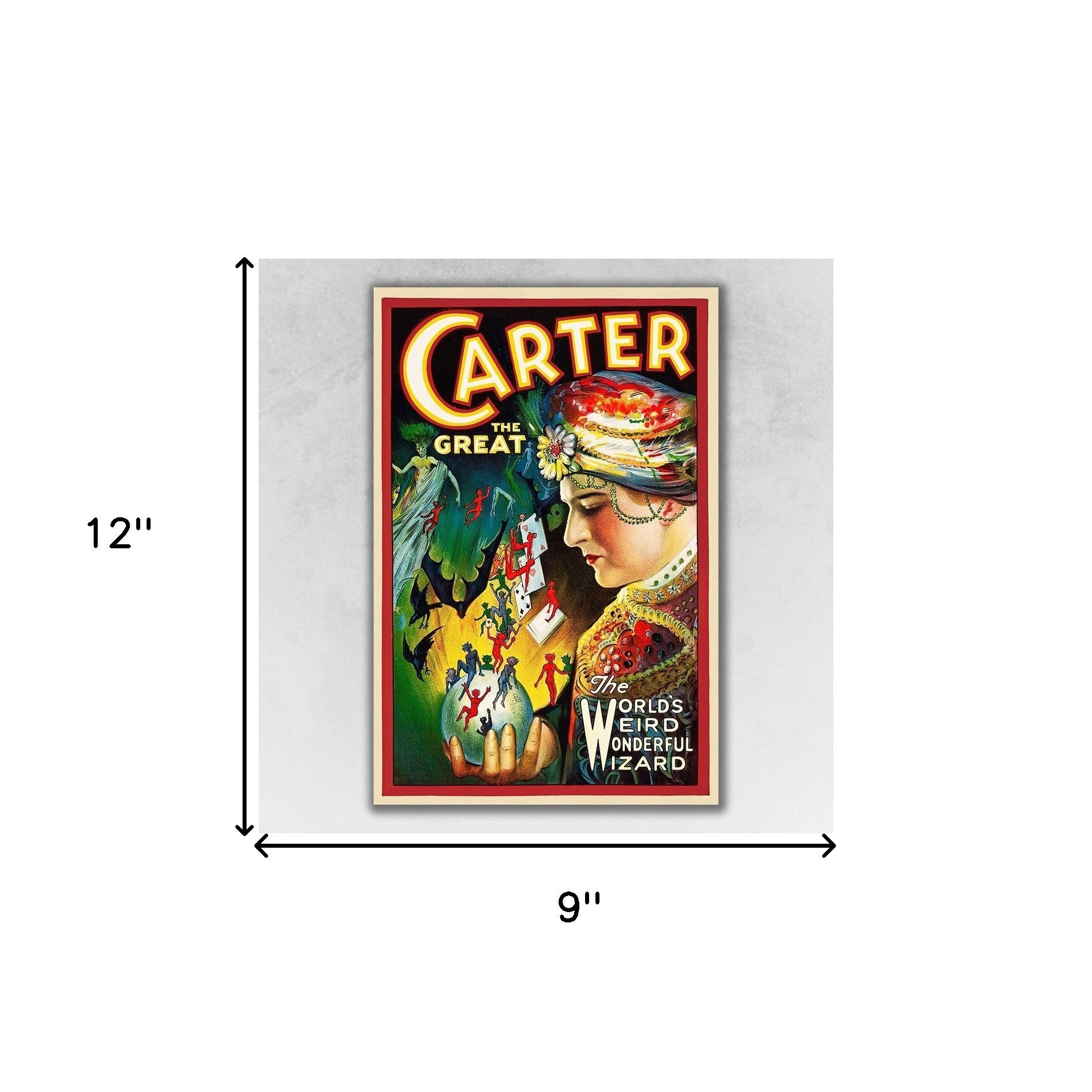 36" X 54" Vintage C1920S Carter Vintage Magic Poster Wall Art - Minihomy