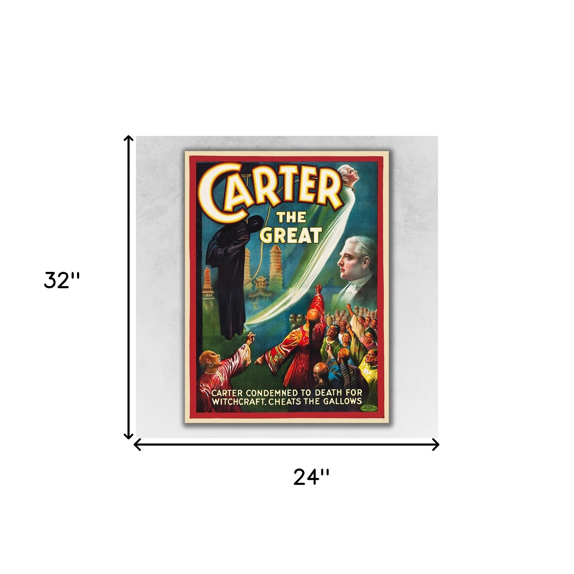 18" X 24" Vintage 1926 Carter Witchcraft Magic Poster Wall Art - Minihomy