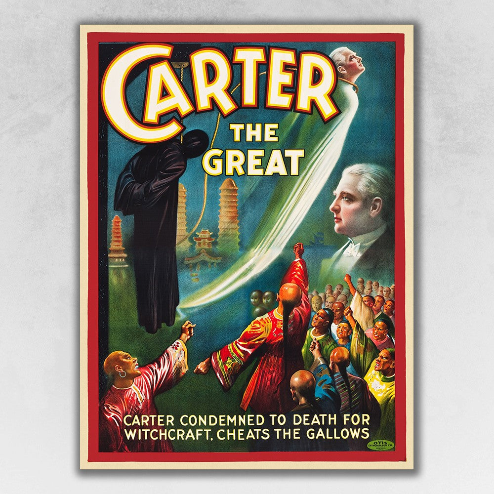 18" X 24" Vintage 1926 Carter Witchcraft Magic Poster Wall Art - Minihomy