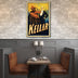 36" X 54" Kellar Drinks With The Devil Vintage Magic Poster Wall Art - Minihomy