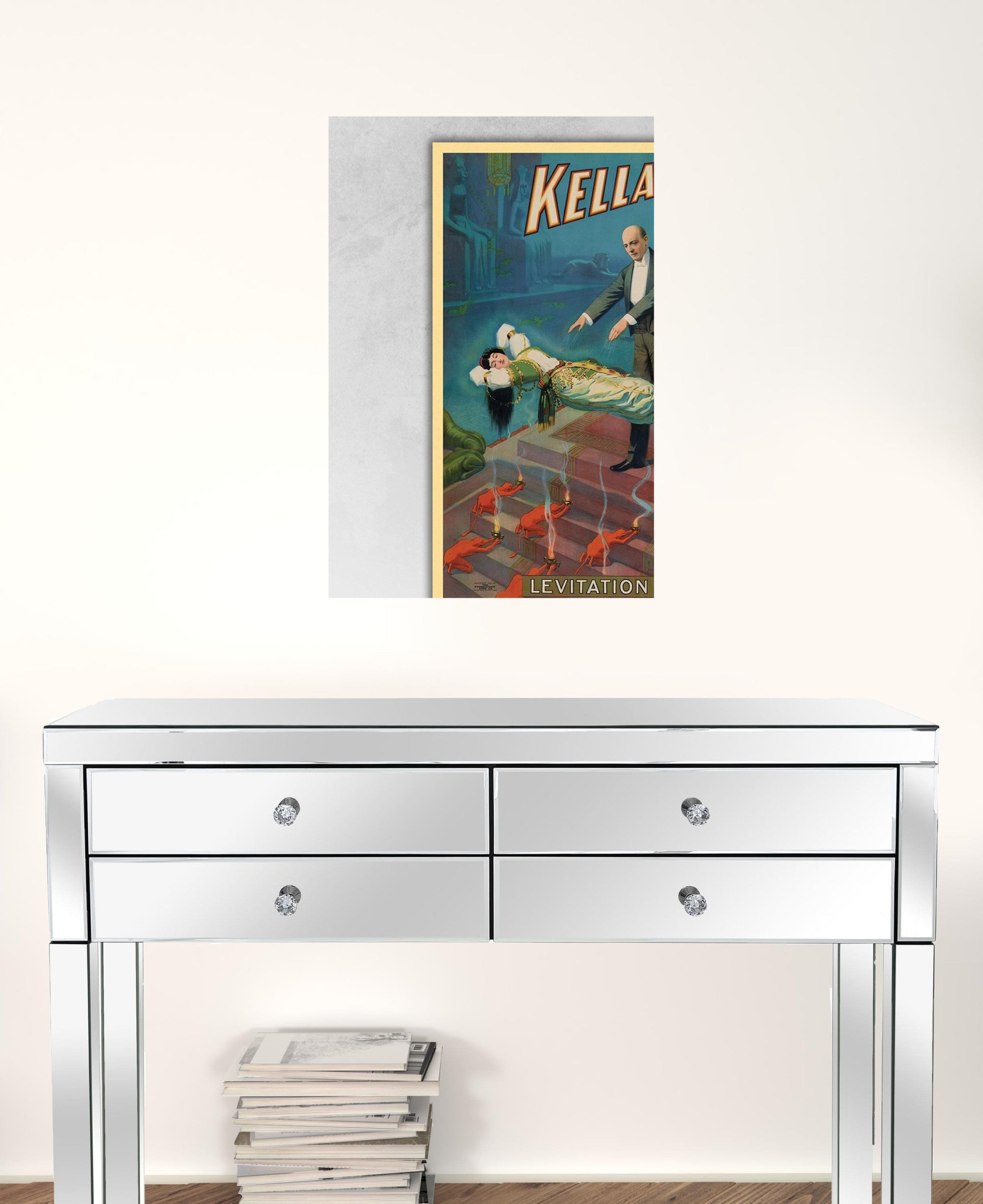 36" X 54" Kellar Levitation Vintage Magic Poster Wall Art - Minihomy