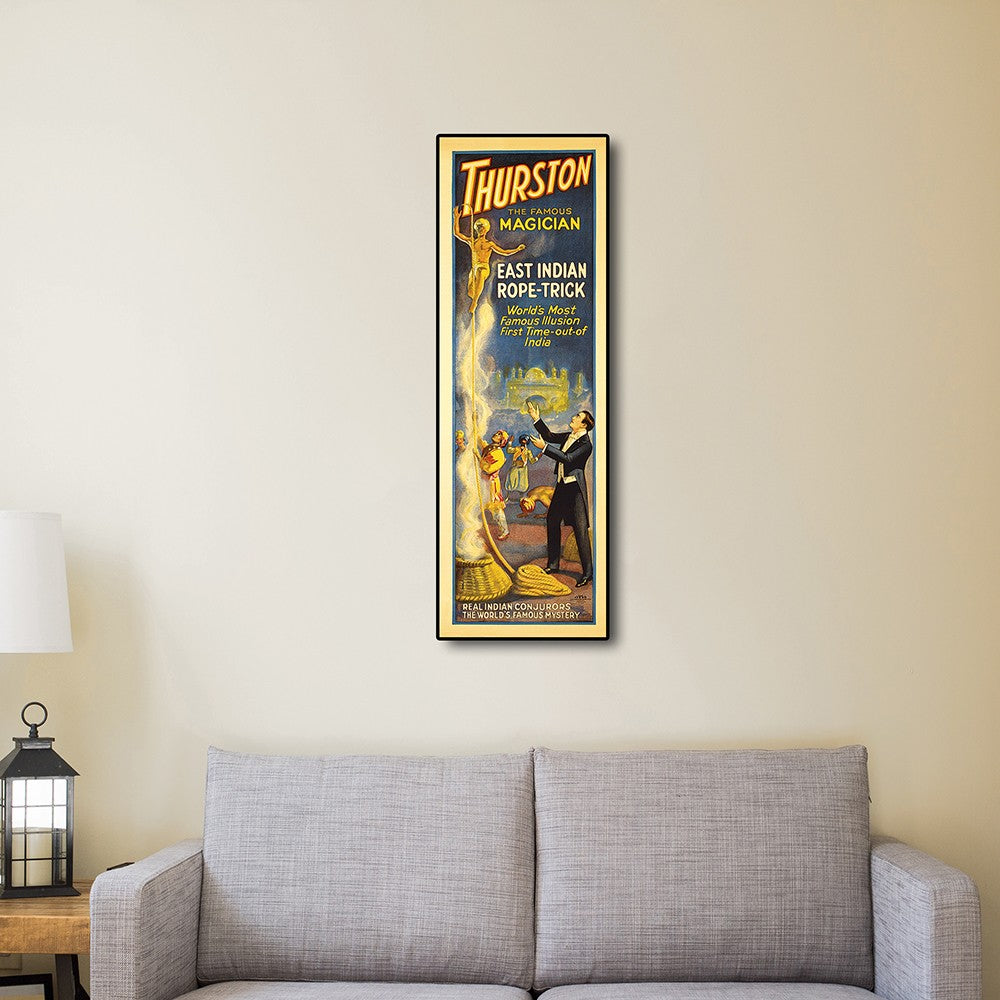 24" X 72" Thurston Rope Trick Vintage Magic Poster Wall Art - Minihomy