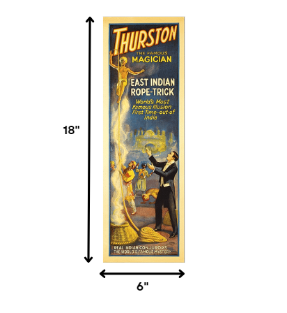 24" X 72" Thurston Rope Trick Vintage Magic Poster Wall Art - Minihomy