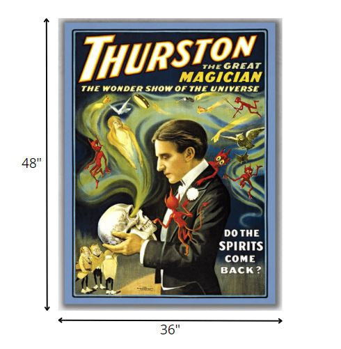 36" X 48" Thurston Spirits Vintage Magic Poster Wall Art - Minihomy