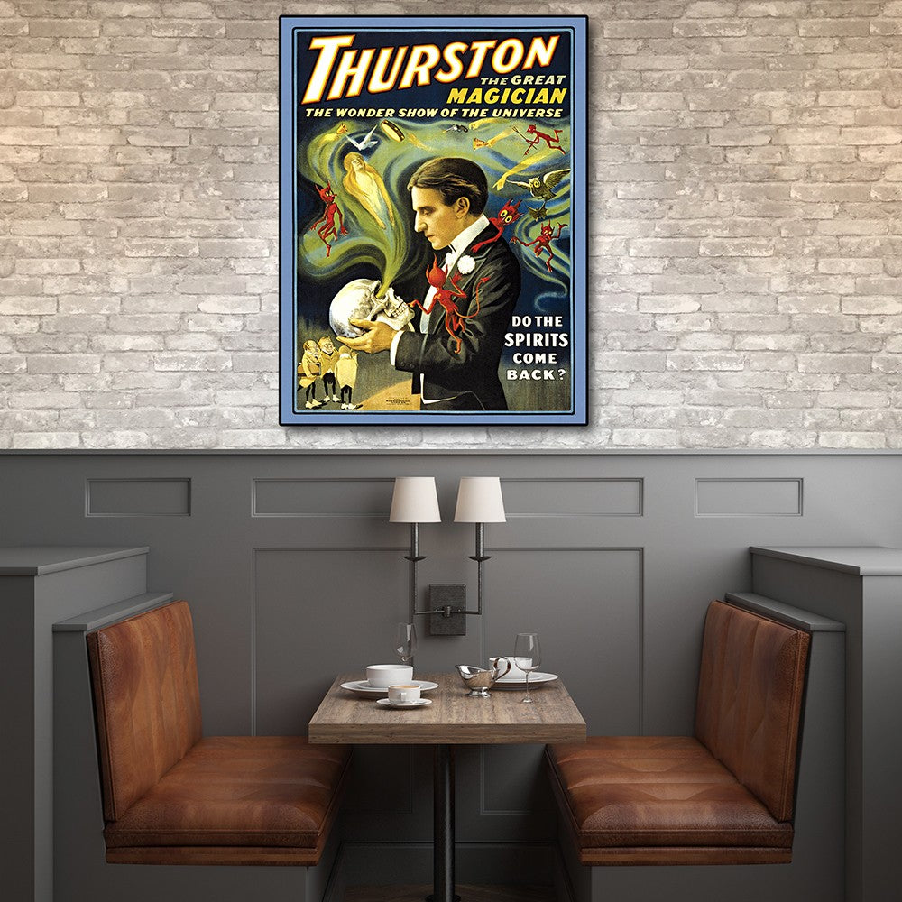 36" X 48" Thurston Spirits Vintage Magic Poster Wall Art - Minihomy