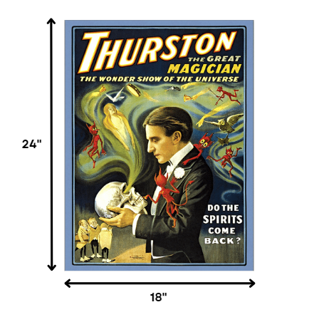 36" X 48" Thurston Spirits Vintage Magic Poster Wall Art - Minihomy