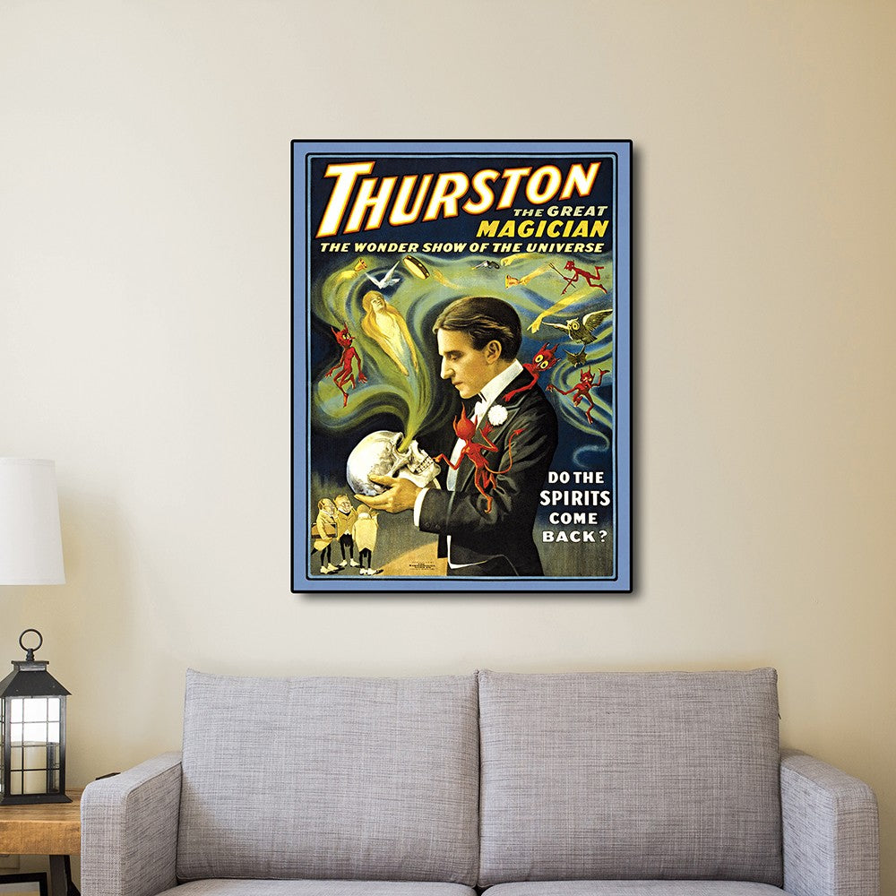 36" X 48" Thurston Spirits Vintage Magic Poster Wall Art - Minihomy