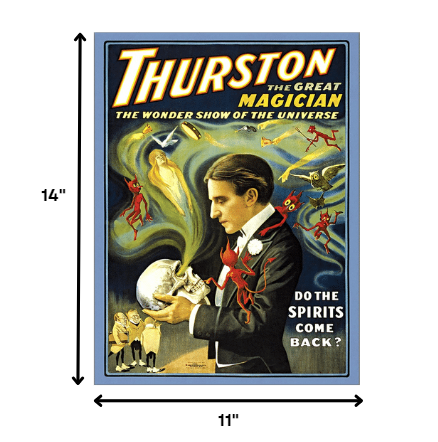 36" X 48" Thurston Spirits Vintage Magic Poster Wall Art - Minihomy