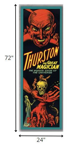 24" X 72" Thurston The Great Wonder Show Vintage Magic Poster Wall Art - Minihomy