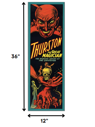 24" X 72" Thurston The Great Wonder Show Vintage Magic Poster Wall Art - Minihomy