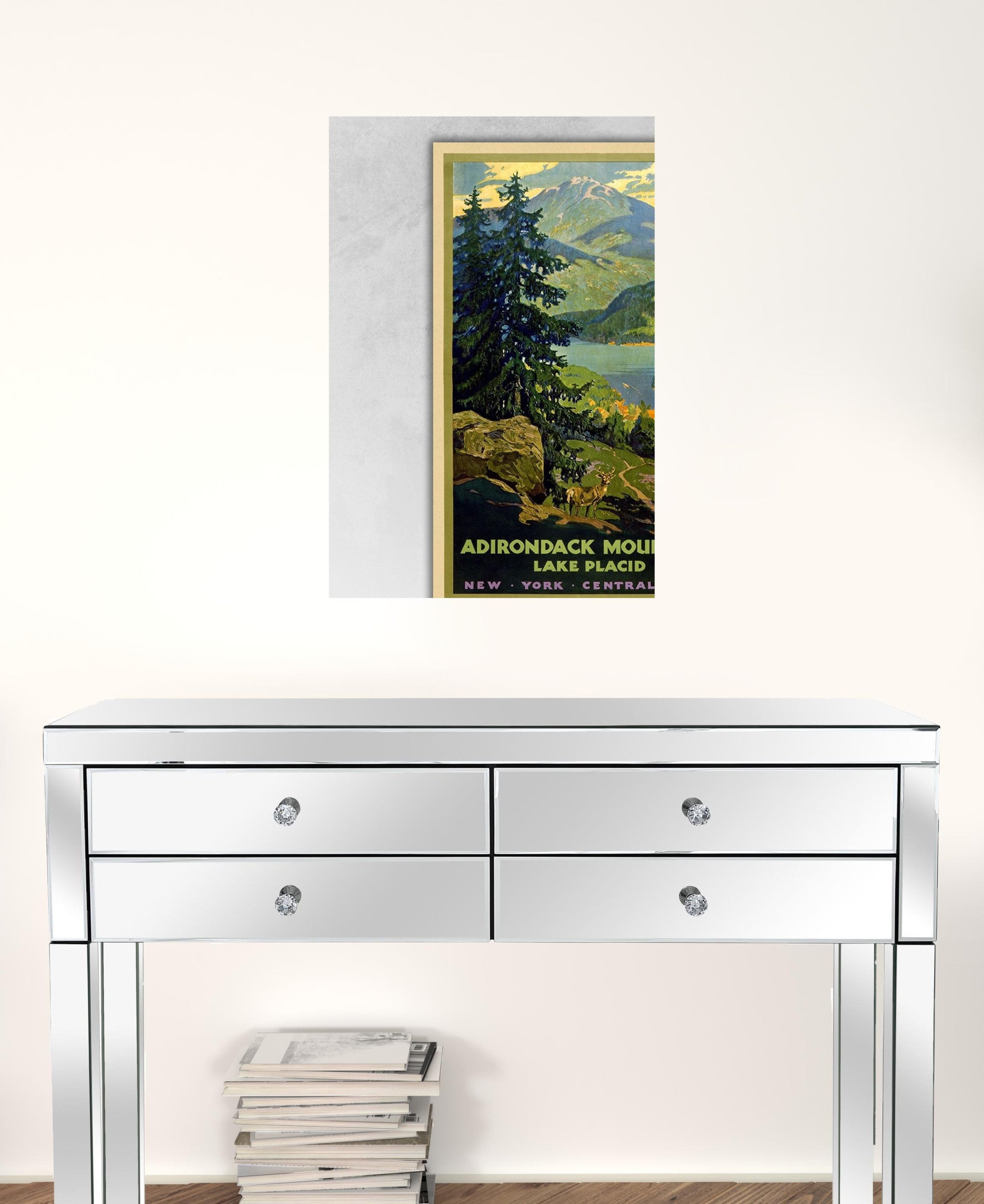 24" X 36" Vintage 1920S Adirondack Mountains Wall Art - Minihomy