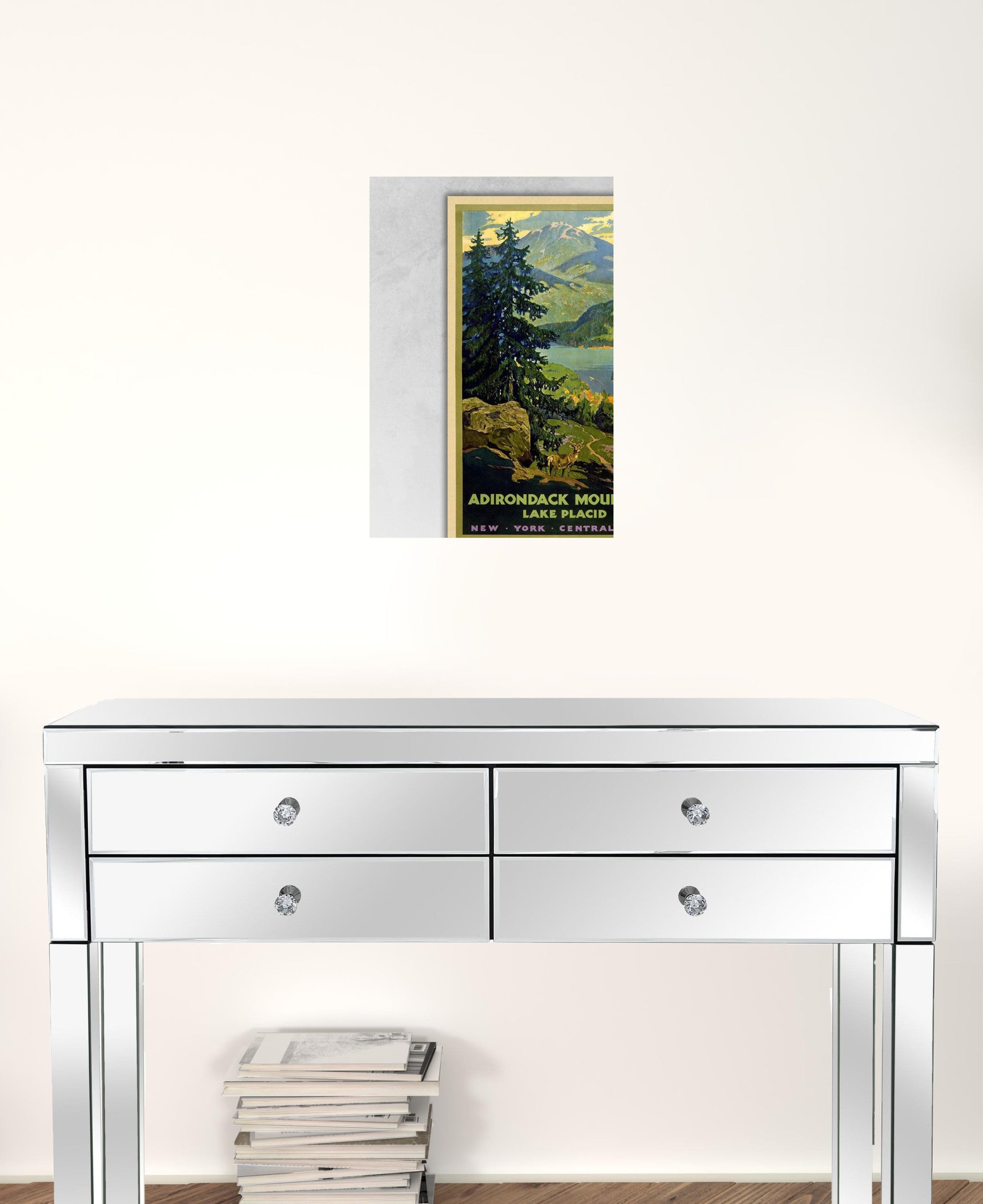 24" X 36" Vintage 1920S Adirondack Mountains Wall Art - Minihomy