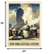 24" X 32" New York Railroad Vintage Travel Poster Wall Art - Minihomy