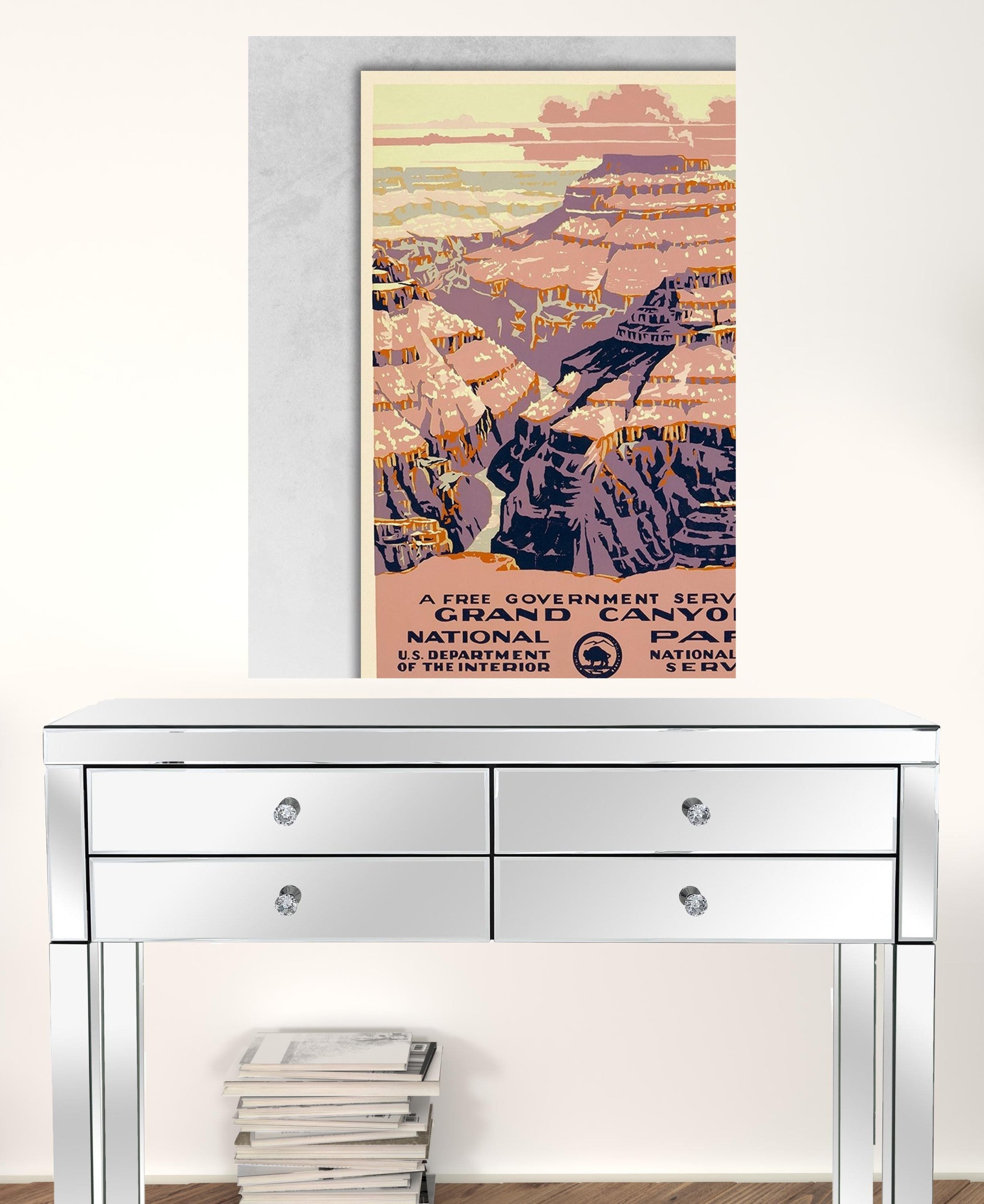 36" X 48" Grand Canyon C1938 Vintage Travel Poster Wall Art - Minihomy