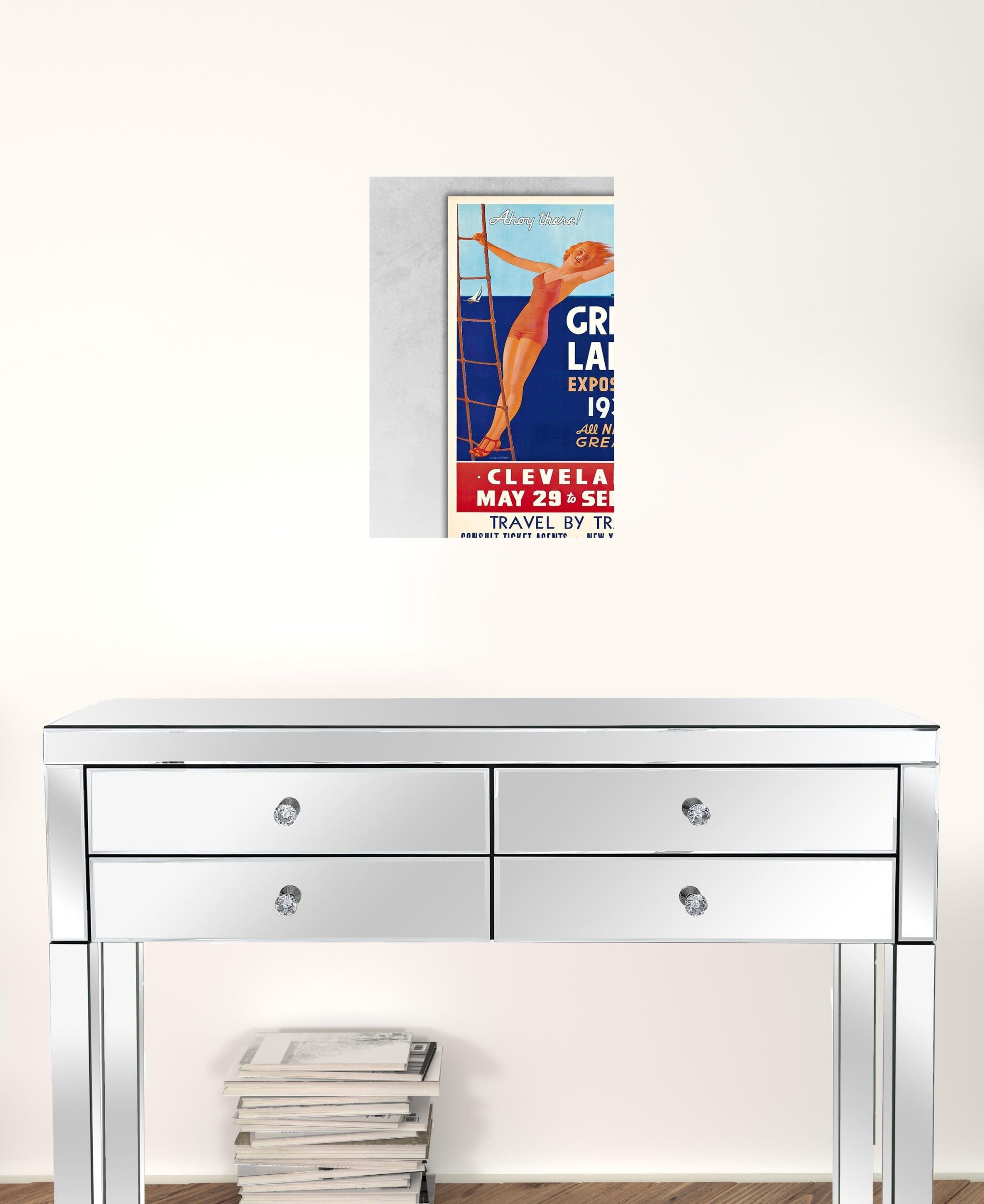 24" X 36" Great Lakes 1937 Vintage Travel Poster Wall Art - Minihomy