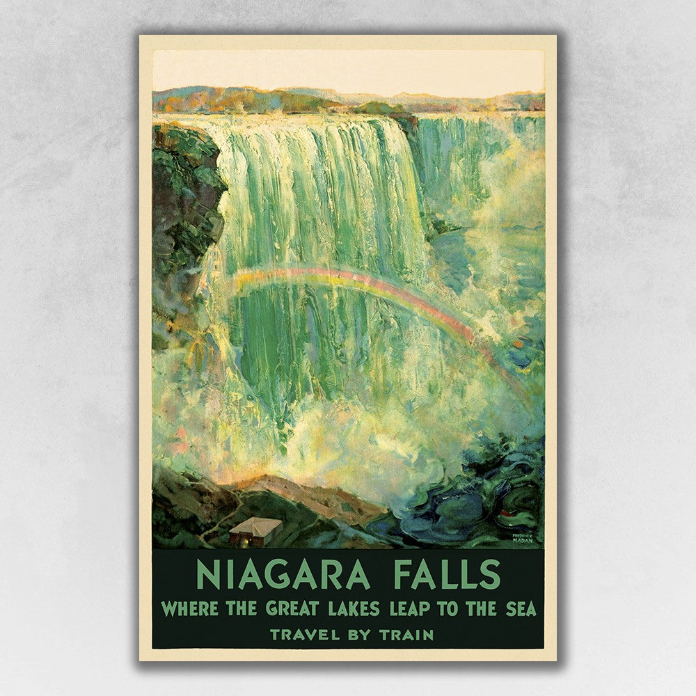 36" X 54" Niagra Falls New York C1920S Vintage Travel Poster Wall Art - Minihomy