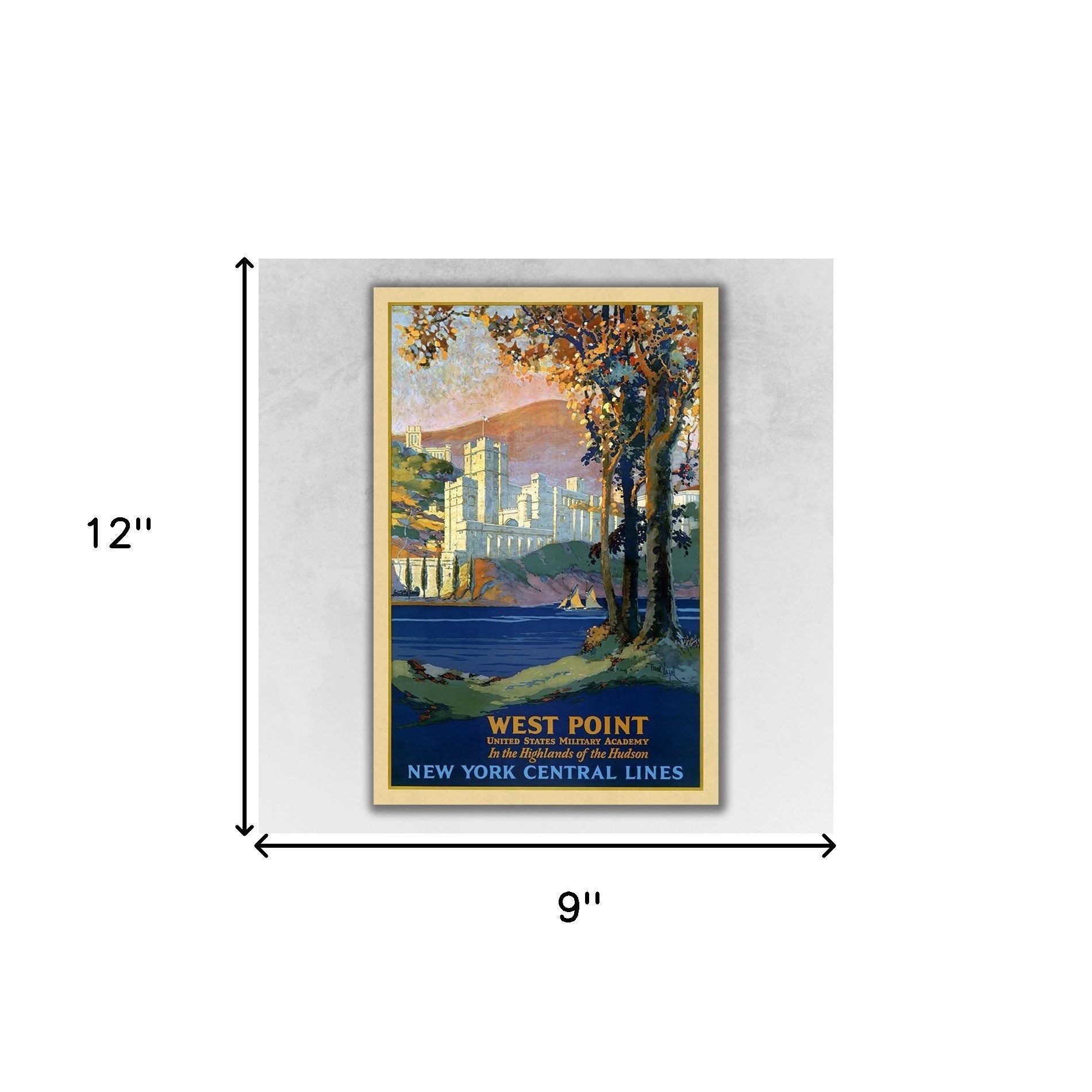 36" x 54" West Point New York c1920s Vintage Travel Poster Wall Art - Minihomy