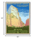 36" x 48" Zion National Park c1938 Vintage Travel Poster Wall Art - Minihomy