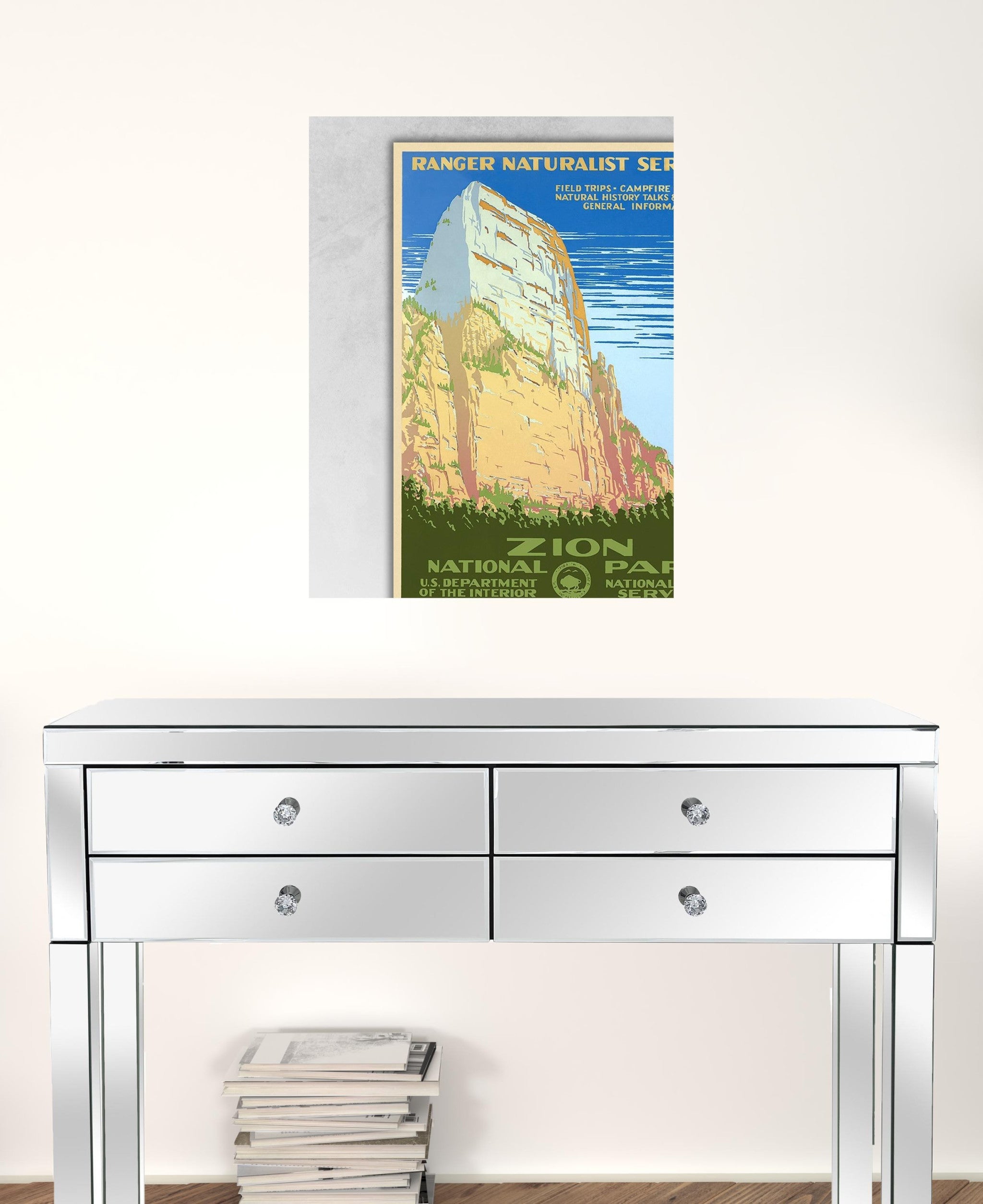 36" x 48" Zion National Park c1938 Vintage Travel Poster Wall Art - Minihomy