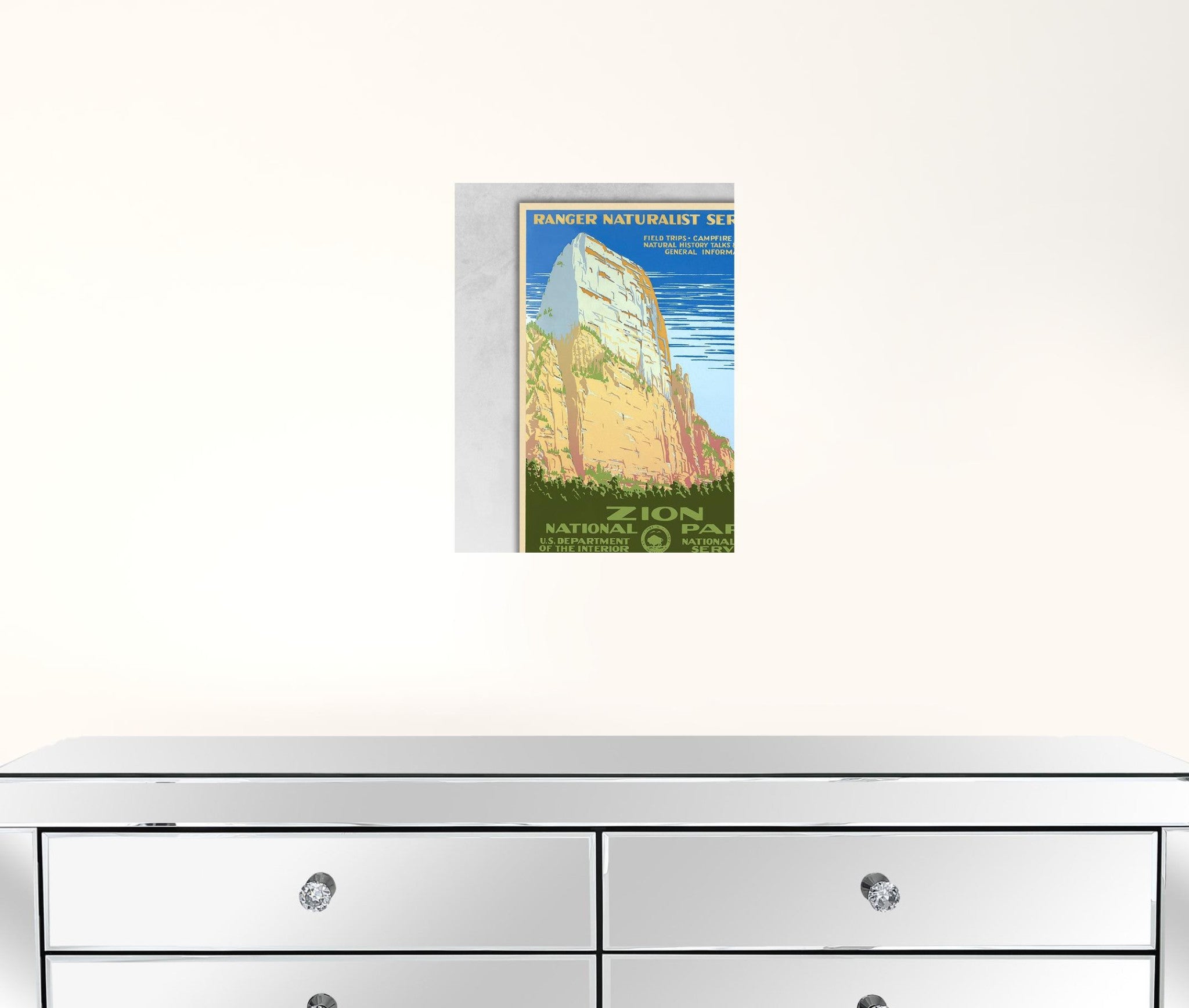 36" x 48" Zion National Park c1938 Vintage Travel Poster Wall Art - Minihomy