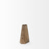 9" Natural Stain Geometric Wooden Vase - Minihomy