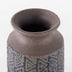 7" Brown and Blue Tribal Ceramic Vase - Minihomy