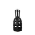 9" Black Pierced Pattern Ceramic Vase - Minihomy