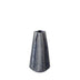 10" Navy Blue Glaze Layered Patterned Star Vase - Minihomy