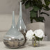 17" Heavenly Taupe and Gray Handblown Spunglass Vase - Minihomy