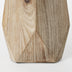 15" Natural Stain Geometric Wooden Vase - Minihomy