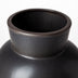 11" Matte Black Contempo Deco Ceramic Vase - Minihomy