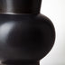 11" Matte Black Contempo Deco Ceramic Vase - Minihomy