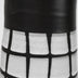 24" Black and White Modern Grid Ceramic Vase - Minihomy