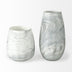 12" Gray and White Marble Design Glass Vase - Minihomy