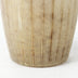 14" Creamy White and Gold Ombre Striped Glass Vase - Minihomy