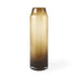 16" Vintage Look Ombre Brown Glass Vase - Minihomy