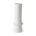 17" White Contempo Deco Ceramic Vase - Minihomy