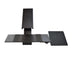 Black Ergonomic Under Desk Pull Out Keyboard Sit or Stand Tray - Minihomy