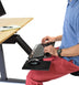 Black Ergonomic Under Desk Pull Out Keyboard Sit or Stand Tray - Minihomy