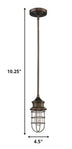 Antique Bronze Cage Pendant Hanging Light - Minihomy