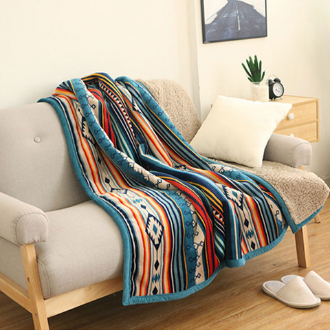 Coral fleece blanket quilt thickened air conditioning blanket