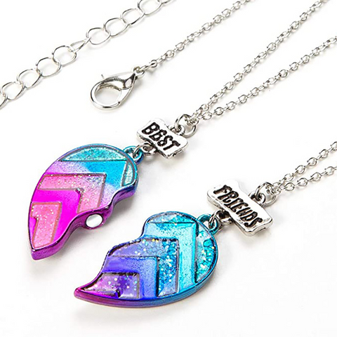 European And American BFF Stainless Steel Children Necklace