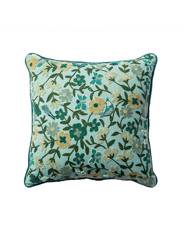 Vintage Handmade Embroidered Throw Pillows