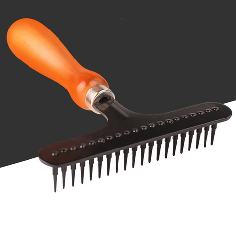 Thick needle stainless steel hair removal comb