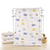 Cotton 6-layer washed gauze folds children's towel - Minihomy