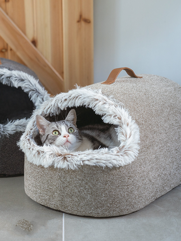 Polar Warm Cat Litter Closed Cat Sleeping Bag Large Winter Deep Sleep Cat Bed