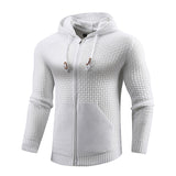 Four Seasons Knitting Zipper sports Hoodies with Pockets